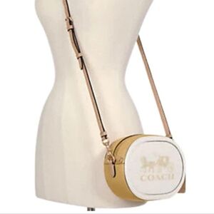 Coach Camera Bag in Colorblock with Horse and Carriage 